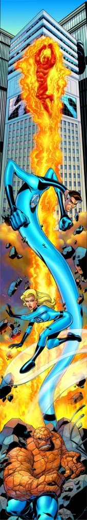 Fantastic Four by Mike Wieringo from the cover of FF #51-54/480-483